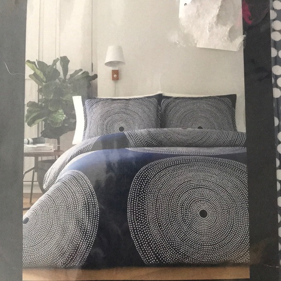 Marimekko Bedding Marimekko Nip Jurmo King Comforter Set In Blue